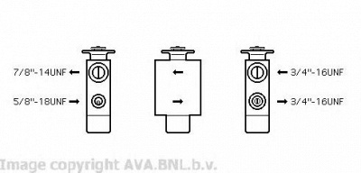 AVA QUALITY COOLING vw1101 -  Расширительный клапан, кондиционер